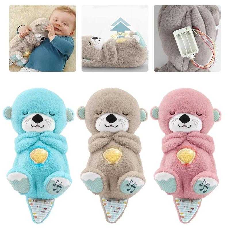 ACCE Stress Relief Koala Breathing Plush Toy, Calming StuffedAnimal with Music Lights & Rhythmic Breathing Action, Sleep Aid Doll, Musical Light Up