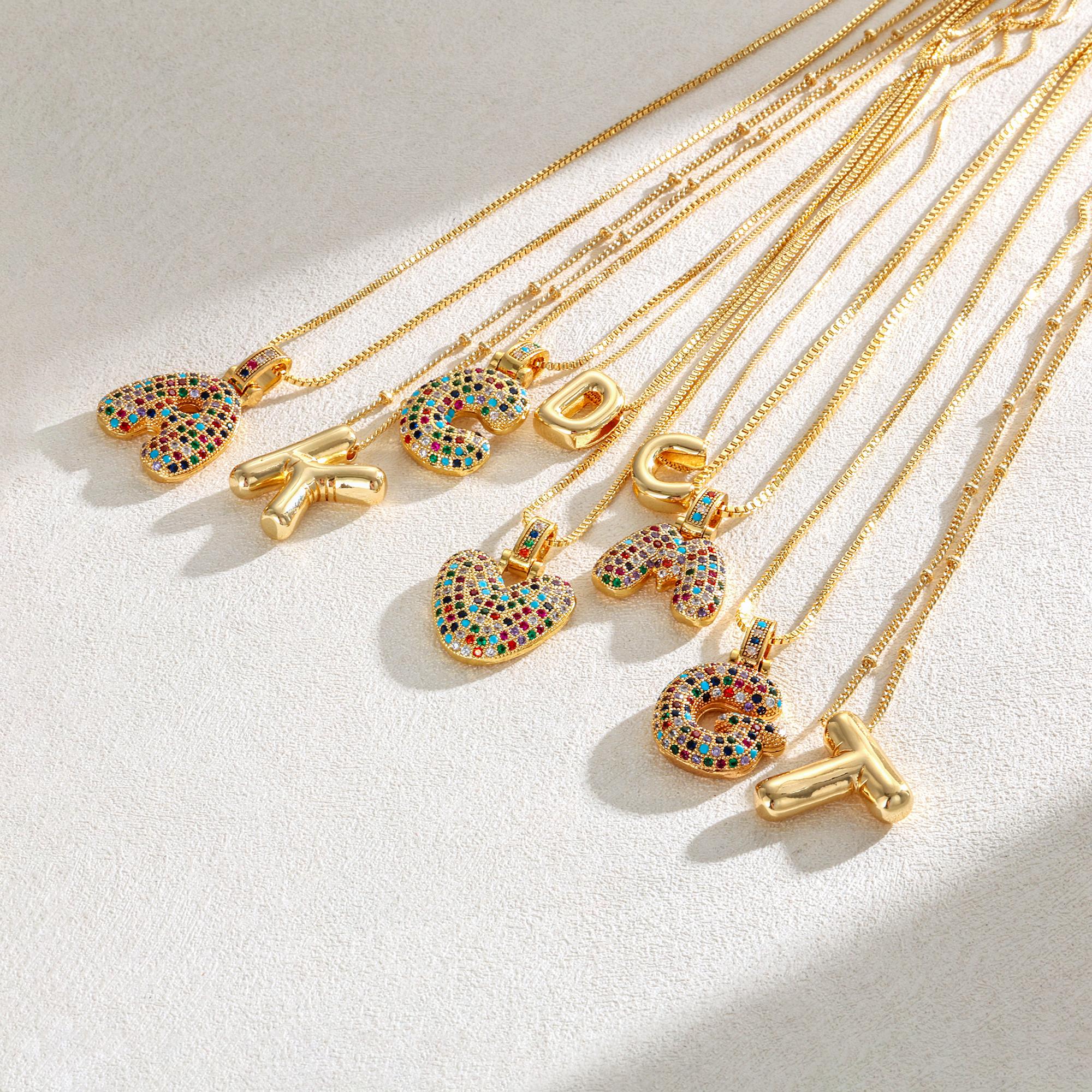 DEARMAY Bubble Letter Necklace, Colorful Boho Balloon Initial Pendant Box Chain Necklace Dainty Pave CZ Jewelry Gift for New Year 2025 Spring Gift. DEARMAY Bubble Letter Necklace, Colorful Boho Balloon Initial Pendant Box Chain Necklace Dainty Pave CZ Jewelry Gift for New Year 2025 Spring Gift.