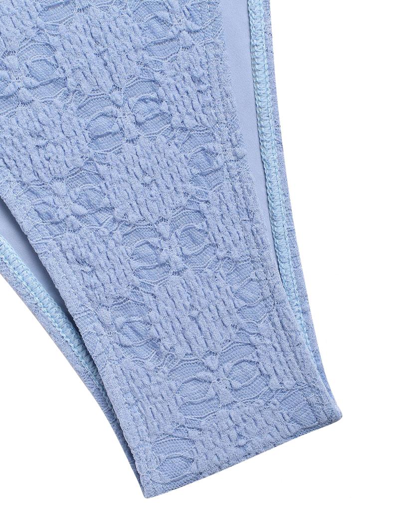 Women's Summer Beach Floral Leaves Halter Tied Tank Style Full Coverage Bikini Tankini Set Two Piece Bathing Suits Lace Asymmetrical Slit Bowknot Decor Tie Side Tankini Set Tankini Bottoms Set