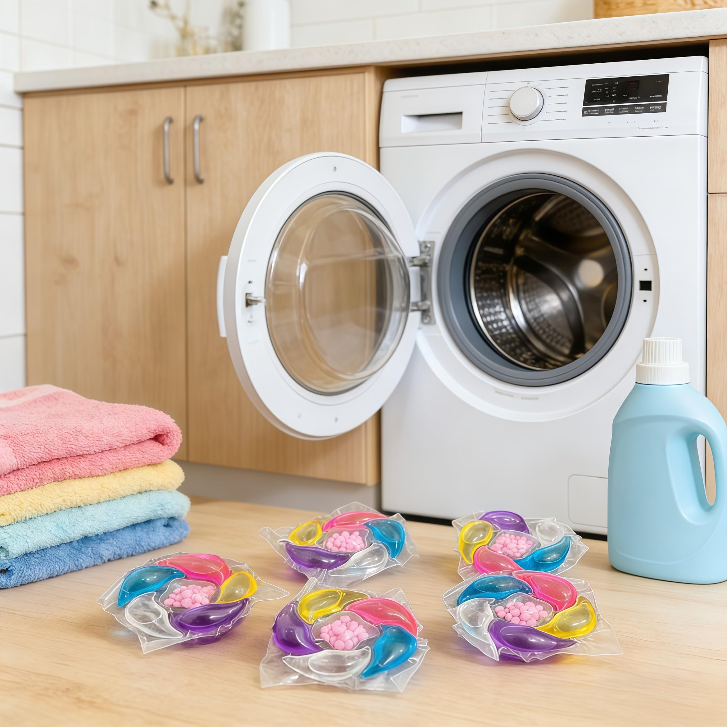 Laundry Detergent Balls, Long-Lasting Scent, Home Use & Travel Friendly, 400g/650g/800g/bucket Options, Clean & Fragrant