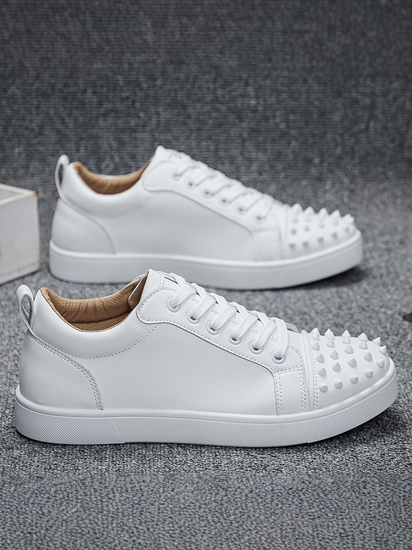 Men's Fashion Simple Rivet Board Shoes, Options, Sizes 39-44, All Seasons, Versatile Outdoor Wear