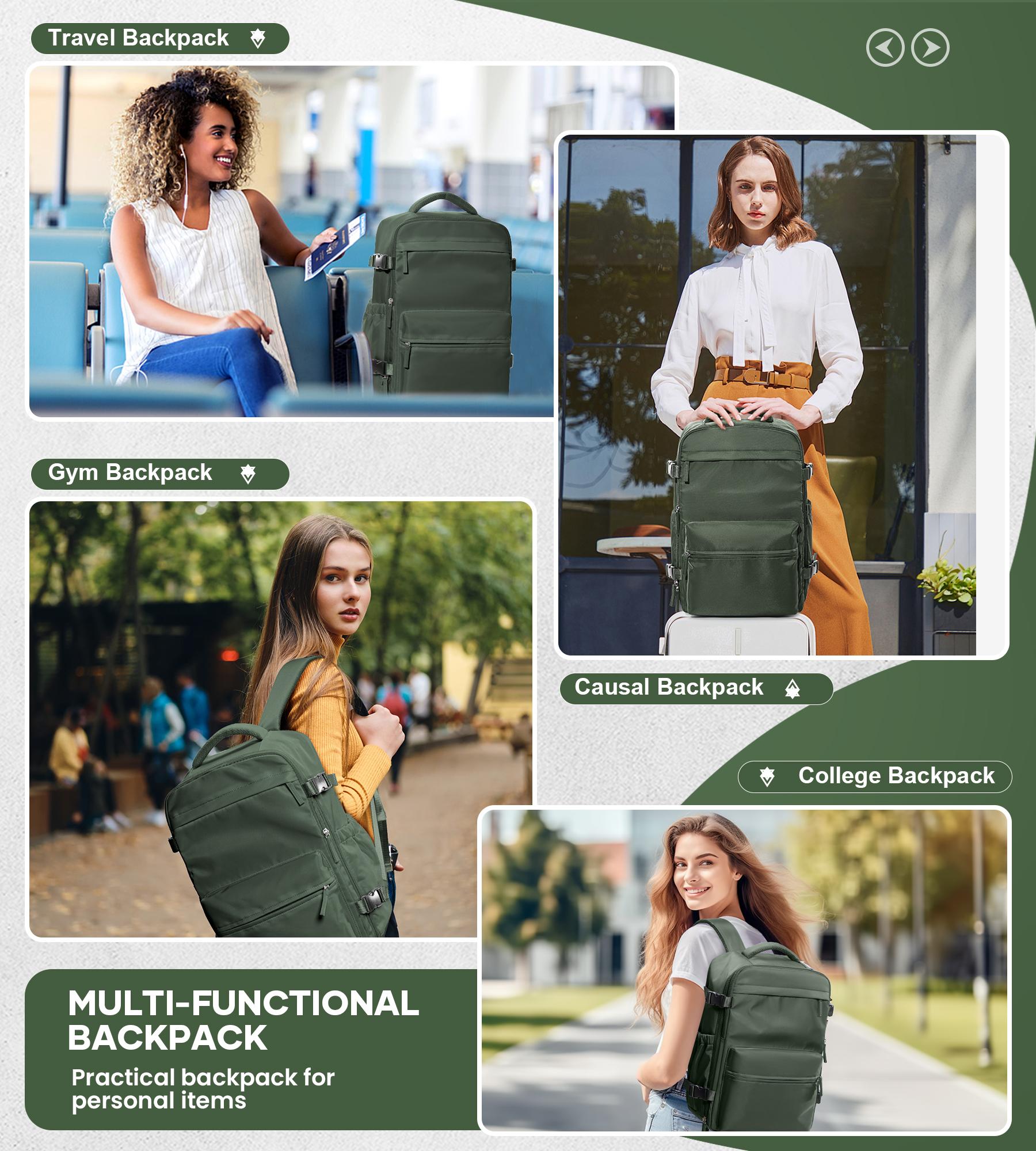 Vacuum Travel Backpack with Pump, Vacuum Seal Compression Backpack, Large Travel Bag For Women Men, Durable Outdoor Hiking Sports Rucksack, Airline Approved Carry On Backpack, Travel Essentials