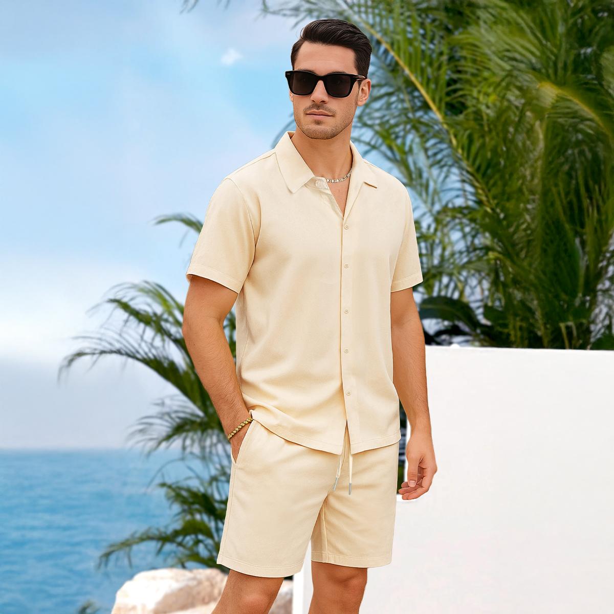 GINGTTO Men's Short Sets Summer Beach Outfits Men's 2 Piece Set Casual Short Sleeve Shirts and Shorts Vacation Sets Clothes Suits Tropical Fathersdaygift GINGTTO Men's Short Sets Summer Beach Outfits Men's 2 Piece Set Casual Short Sleeve Shirts and Shorts Vacation Sets Clothes Suits Tropical Fathersdaygift