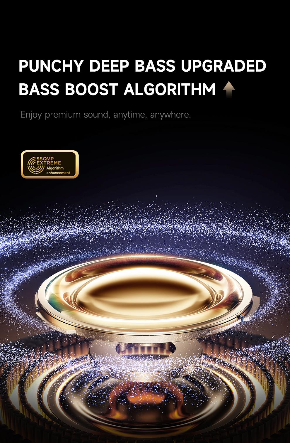 Picun T61 Wireless Bone Conduction Headphones, OWS Open Ear Earbuds with Earhooks, Bluetooth 5.4, Deep Bass, Lightweight & Sturdy, 25Hrs Playtime, IPX6 Waterproof, for Cycling Yoga Gym Workouts