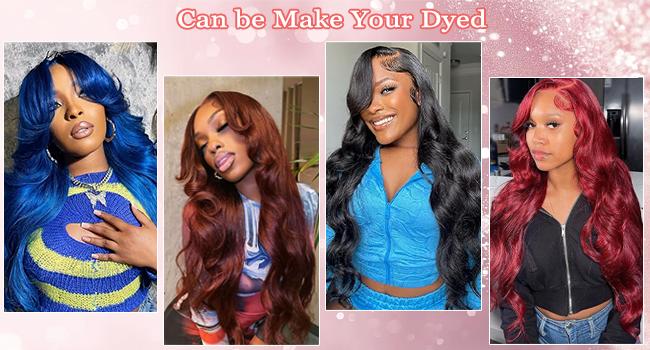 Tuneful 13x6 HD Transparent Lace Front Wig Human Hair Hot Red Color Body Wave Lace Front Wigs Human Hair Red Wigs Human Hair 32 Inch Lace Frontal Wig For Black Women