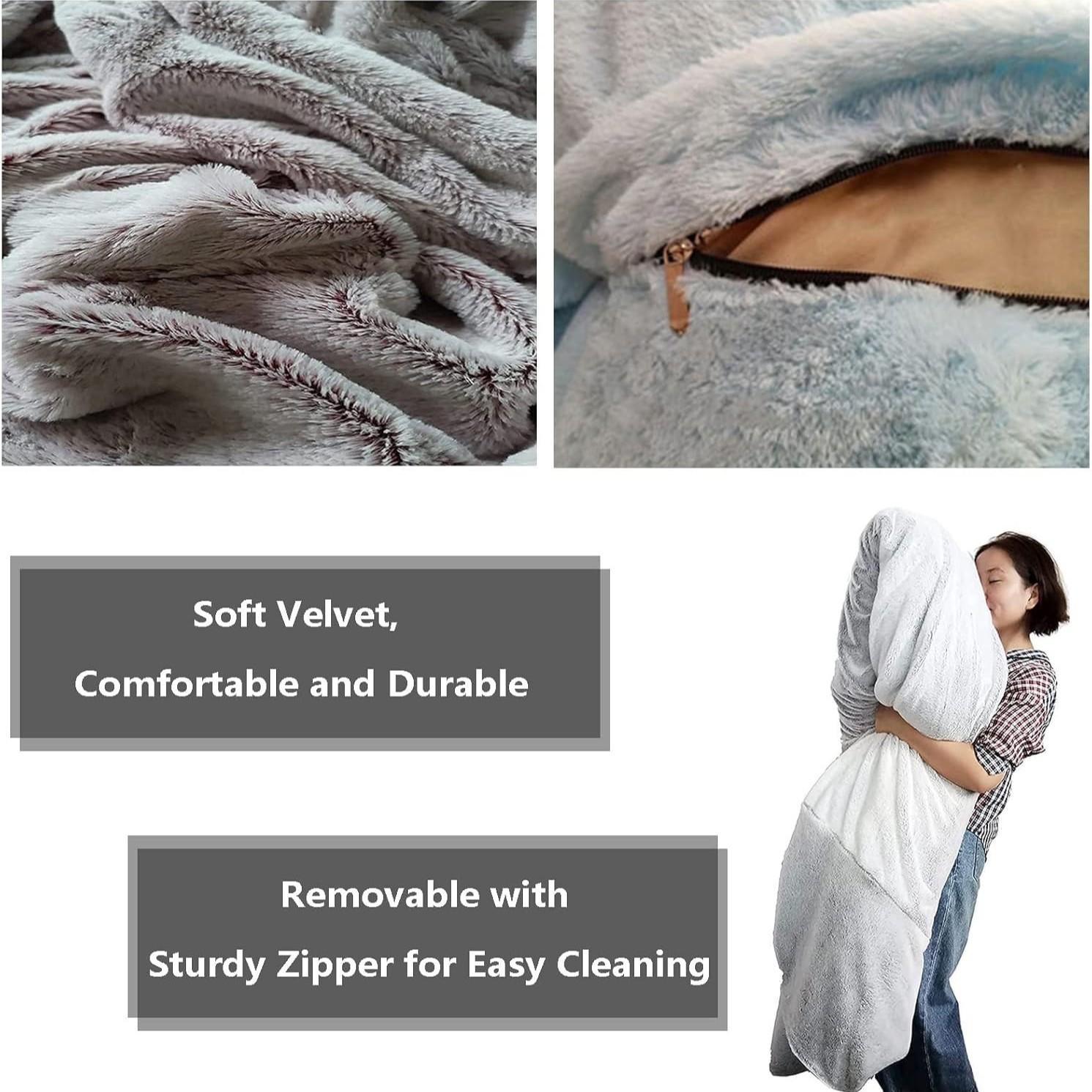 Plush Comfort Bean Bag Chair Cover (no Filler), Washable Giant Bean Bag Cover, Living Room Furniture, Anti-Slip, Suitable for Teens Kids Girls