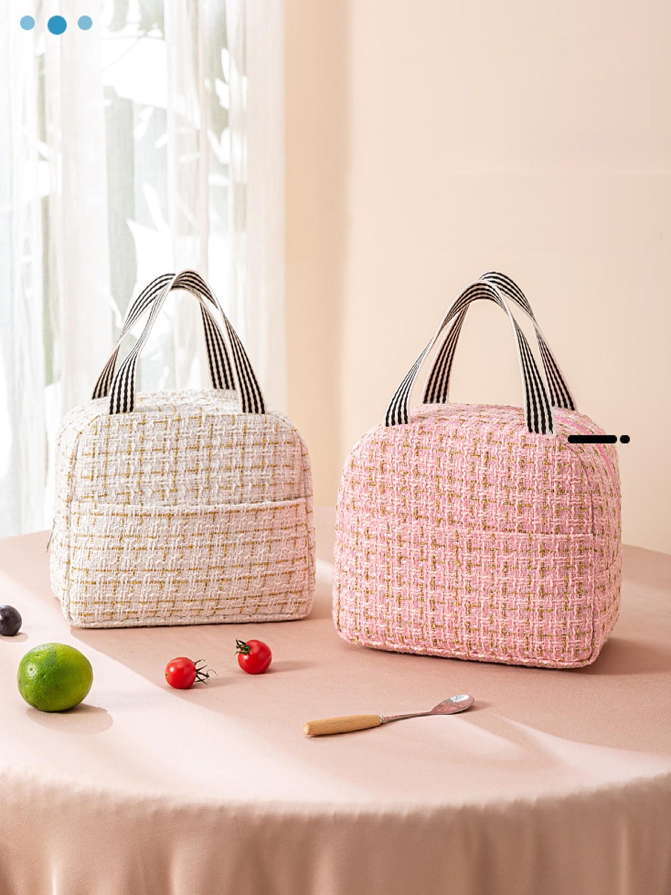 Large Capacity Insulated Lunch Bag, Thickened Food Container Bag, Commuter Bento Box, Picnic Bag, Thermal Meal Pouch