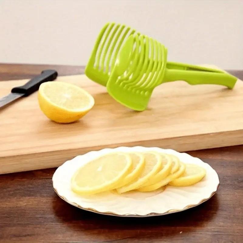 Lemon Tomato Slicer, Multi-Function Divider with Handle, Home Use Lemon Tomato Potato Slicer, Can Clamp Baozi Steamed Bread, Fruit Vegetable Slicer