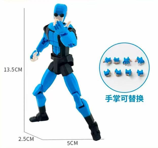 3D Printed Invincible Boy Titan13 T13 Dummy13 Multi-Jointed Movable Action Figure - Articulating Figurine, Collectible Figurine, Desktop Ornament Toy
