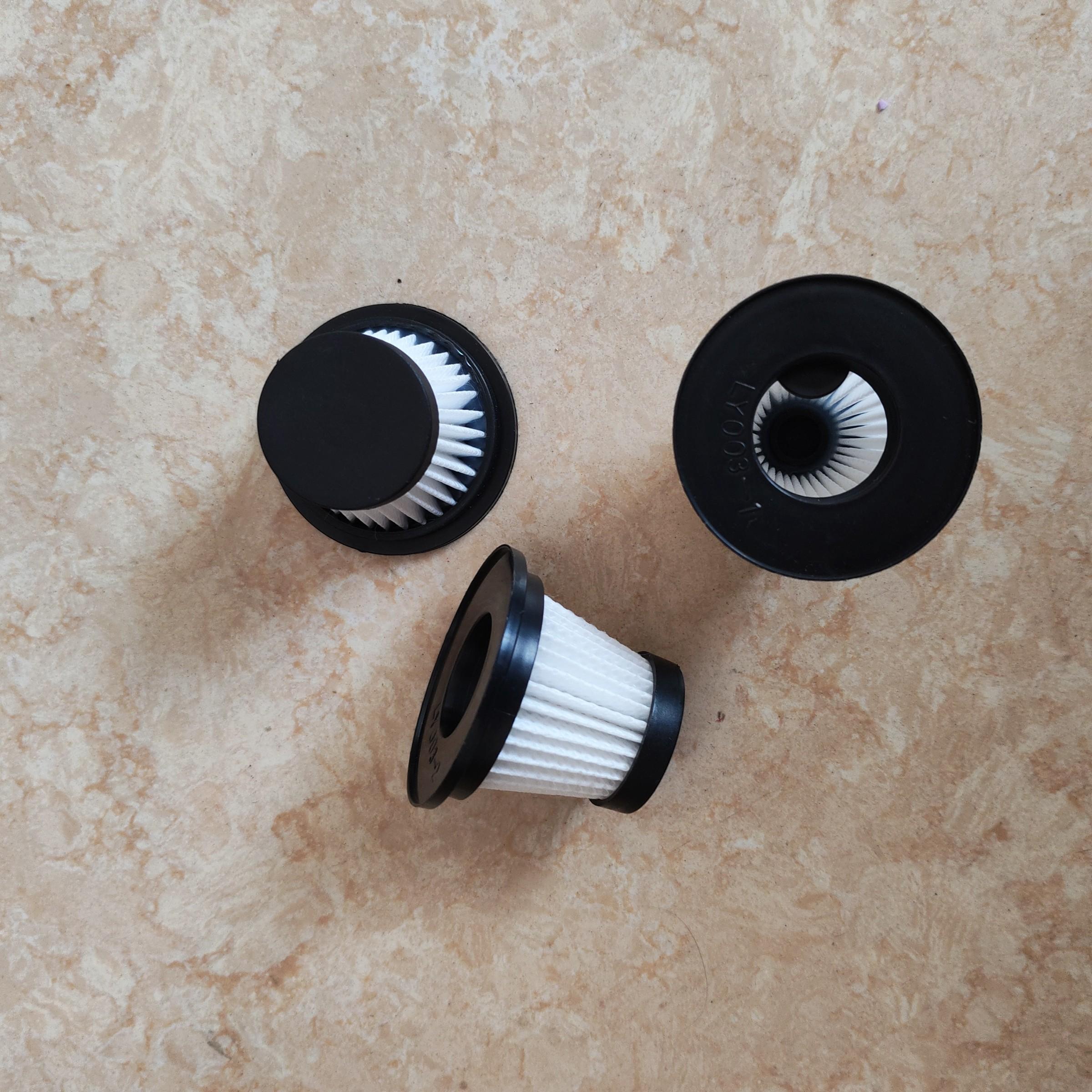 Universal Vacuum Filter Replacement Parts, Car Vacuum Cleaner Filters, Washable Filter Mesh, Compatible with Various Vacuums