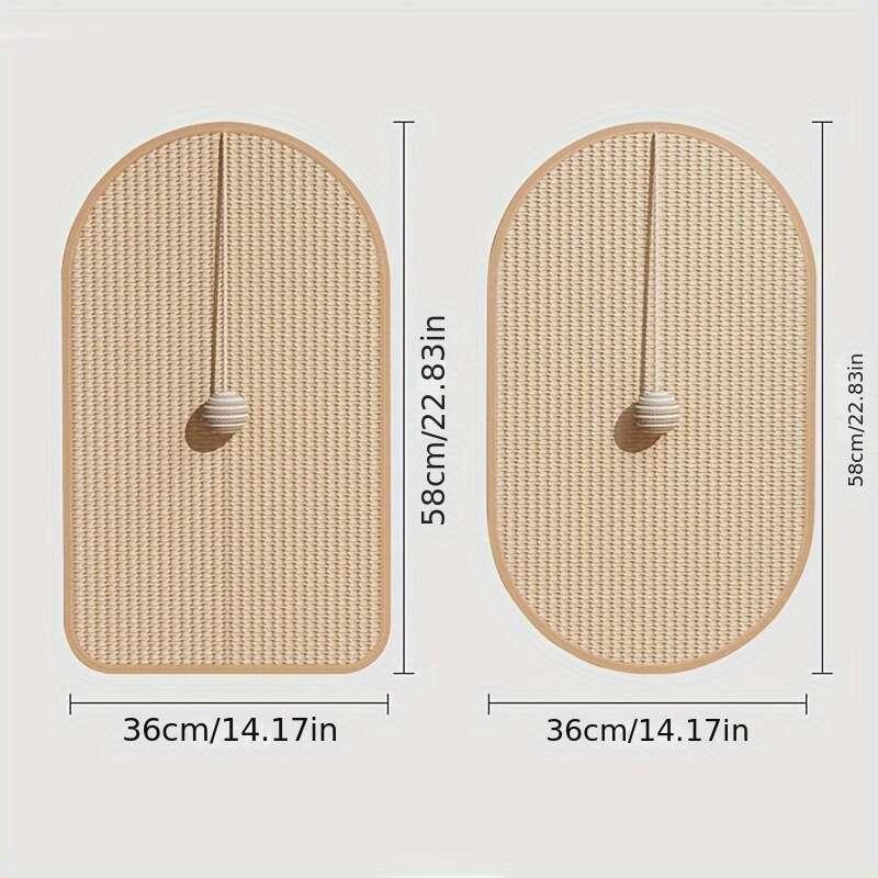 Cat Scratching Pad, 1 Count Wall Mounted Cat Scratcher, Cat Scratching Board, Pet Supplies for Indoor Cat, Cat Furniture, Cat Accessories