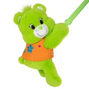 Care Bears 3D Plush Crossbody Bag 30cm Kawaii Backpack Stuffed Animal Shoulder Bags Loving Bear Purse Women Travel Shopping Gift