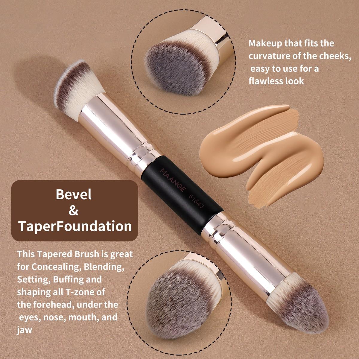 Maange 6-Piece Makeup Brush Set, Includes Foundation Brush, Concealer Brush, Blush Brush, Essential Makeup Tools, Perfect for Daily Use