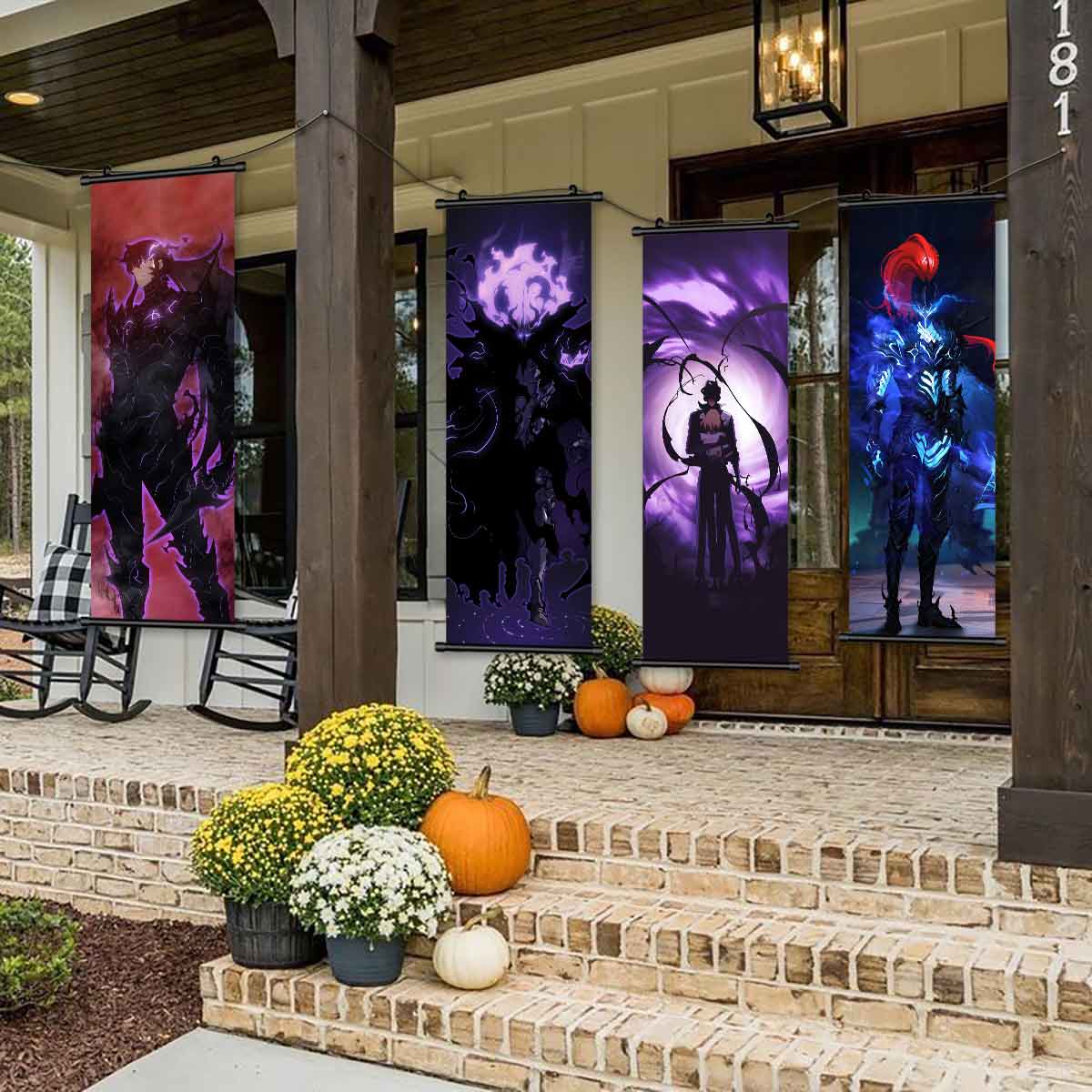 Anime Character Posters Set, Cool Anime Design Art Prints, Perfect Gift for Fans, High-Quality Wall Decor for Living Room & Bedroom, Wall Decoration