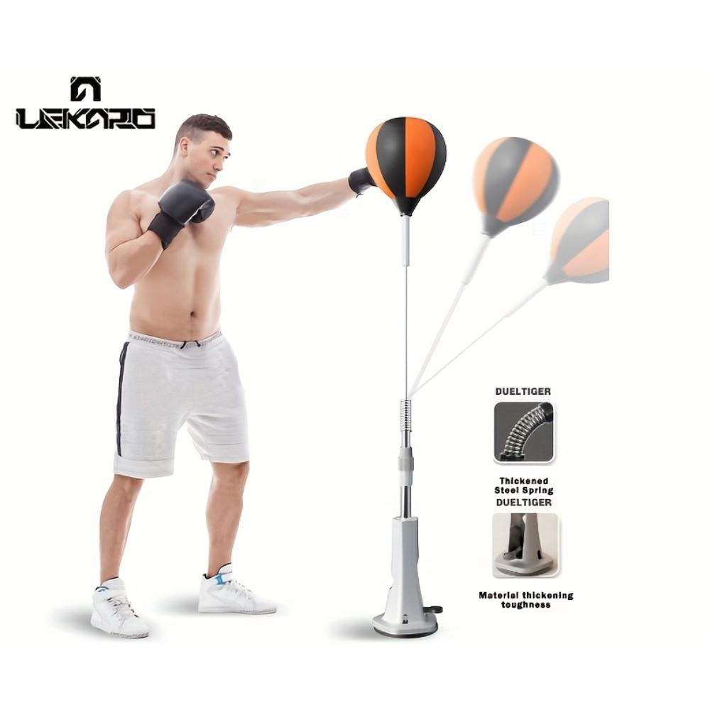 Portable Adjustable Speed Bag Training Set, Multi-Height Adjustable, High-Resilience Rebound for Punch Rhythm, Stable Base, Home Boxing Training Equipment