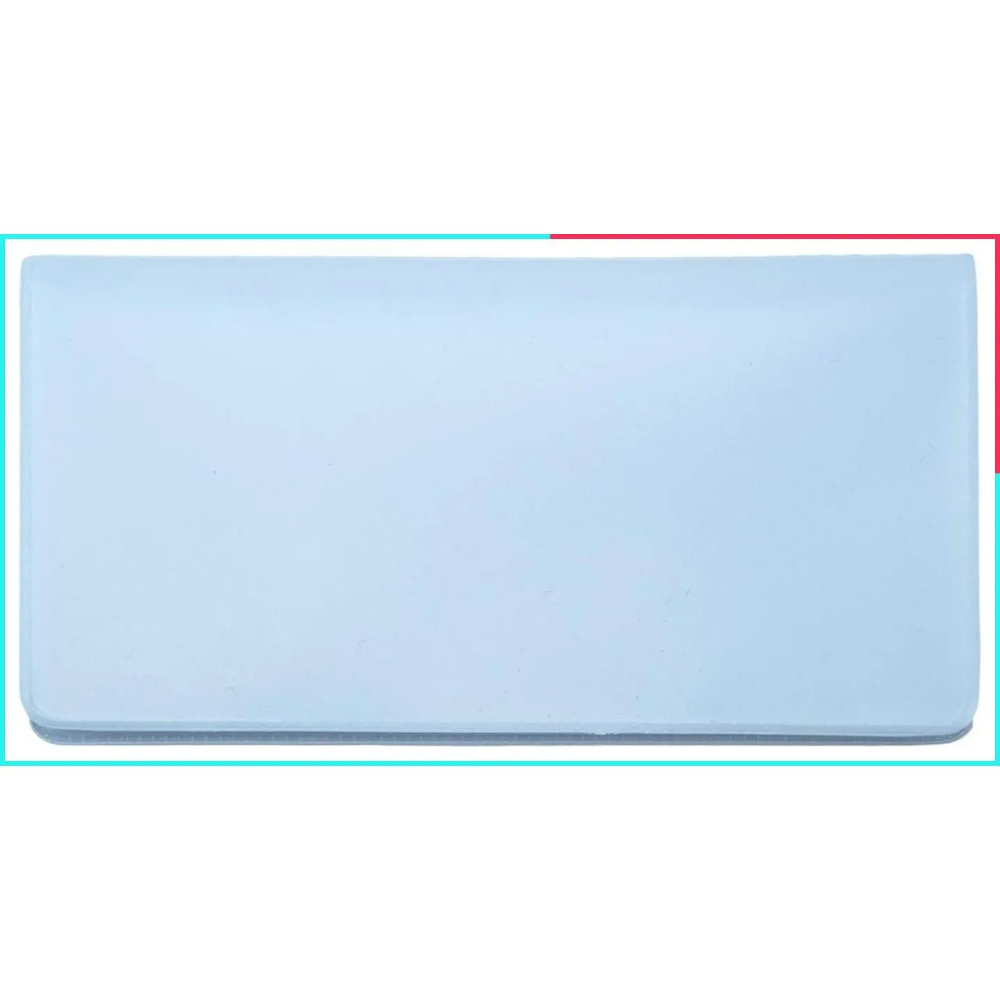 Baby Blue Top Tear Vinyl Personal Checkbook Cover