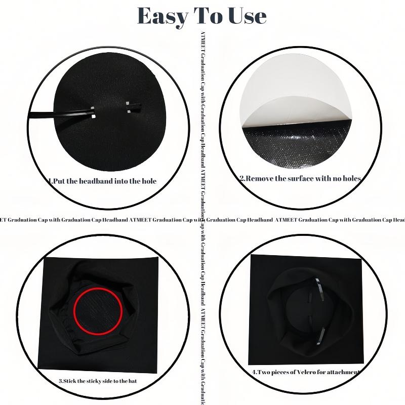 Graduation Hat Headband, No-Need Traditional Cap, Hair Styling Accessory, High Aesthetic Graduation Gift, Optimize Graduation Look