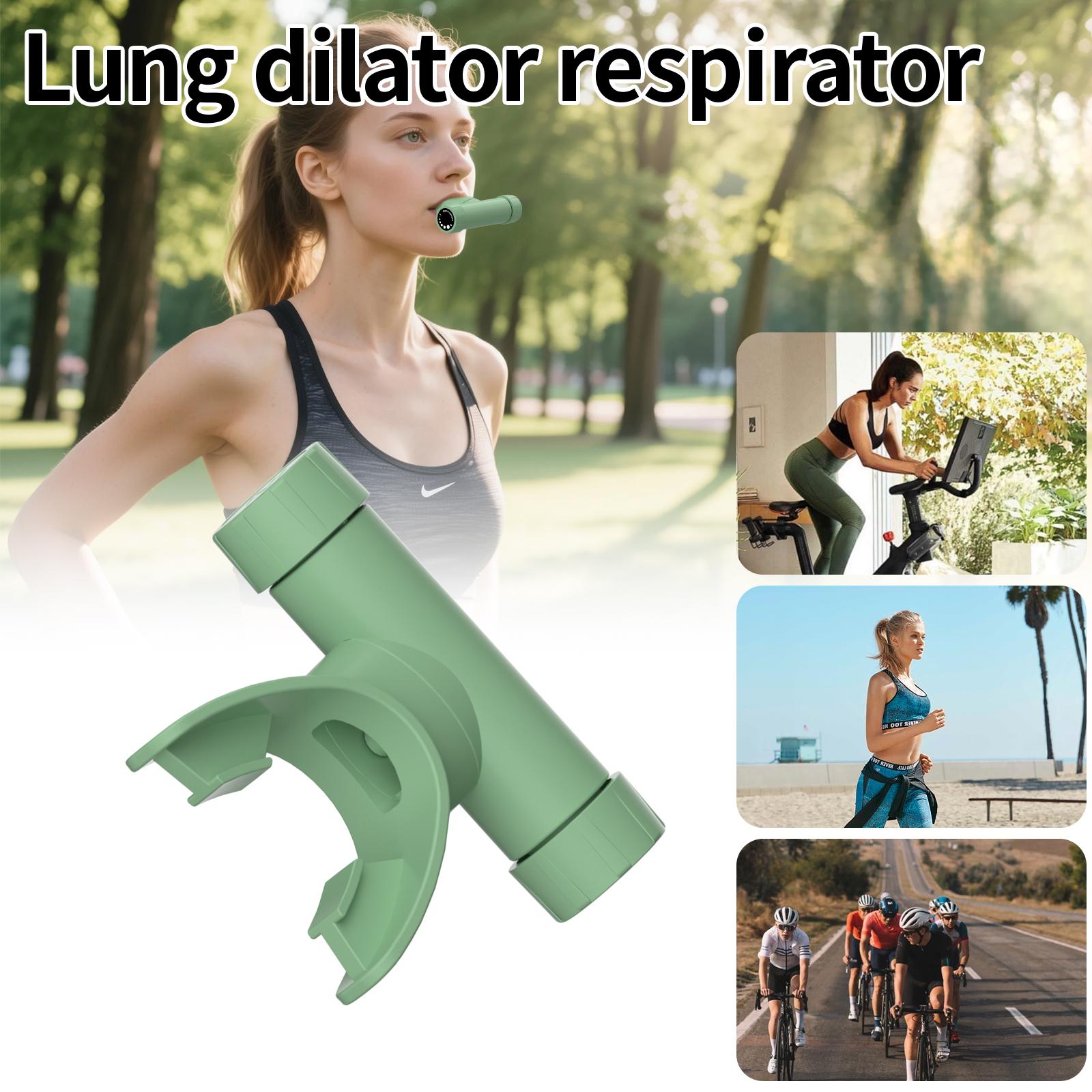 Breathing Lung Function Trainer Portable Respiratory Device, Home Training Equipment, Adjustable Resistance for Home Fitness, Lightweight and Compact