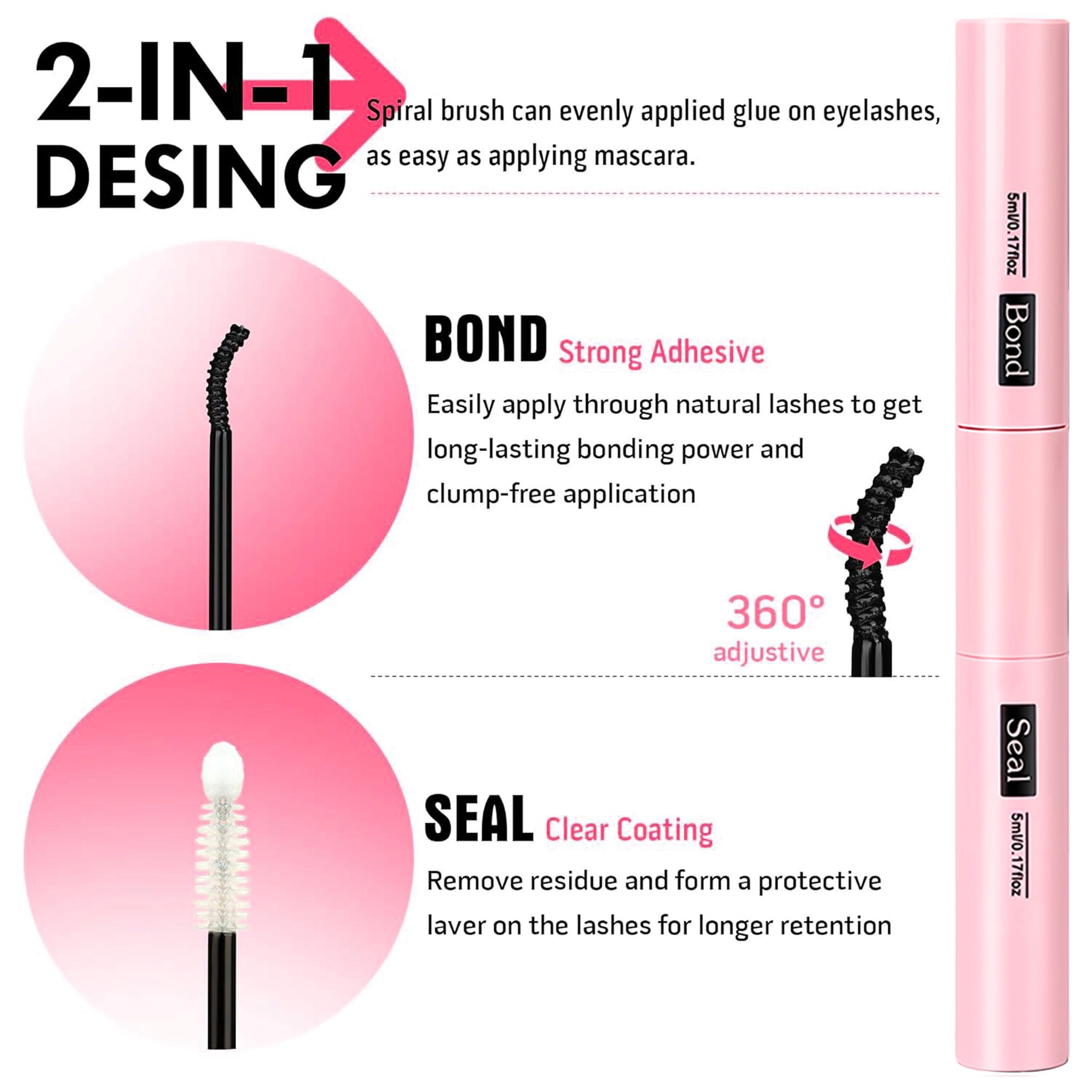 YIDUO Lash Cluster Kit, Wispy, Diy Eyelashes Kit, DIY Eyelash Extension Kit, 10-16mm Lash Extension Kit, 300 pcs, C-Curl Lash Clusters, with Lash Bond and Seal, Lash Remover, Lash Tweezers for DIY Application