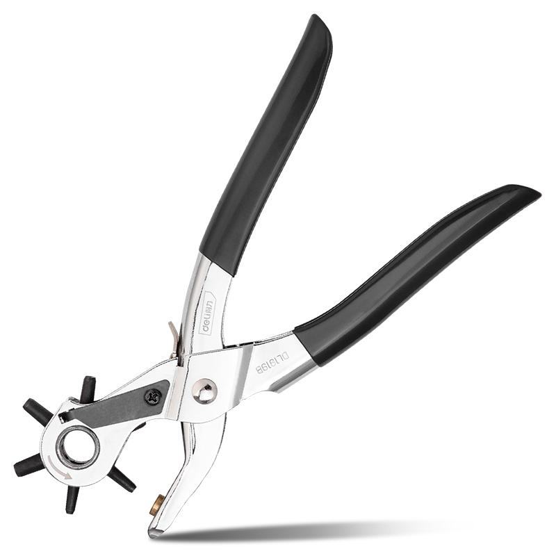 Leather Hole Puncher Tool for Belts, Watch Bands, Handbag Straps and More, Precision Multi-Size Fabric & Leather Hole Puncher for Crafts & Easy DIY Belt Holes