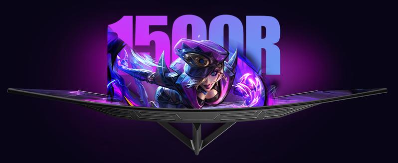 32 inch Curved Monitor 144hz/180hz Gaming Monitor 1500R QHD (2560x1440p) Computer Monitor Screen with FreeSync, DisplayPort, HDMI, Wall Mountable