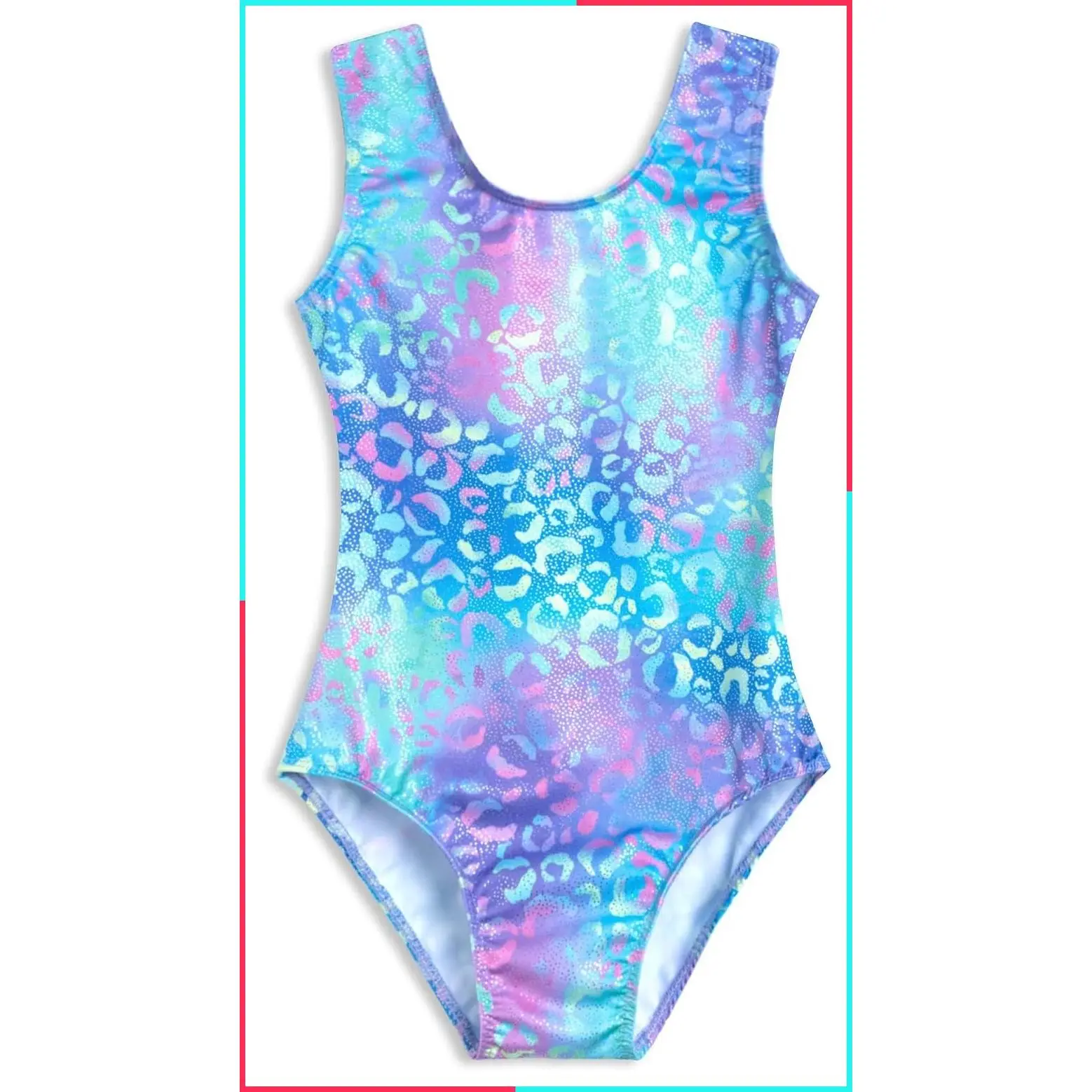 Girls Sparkly Gymnastics Leotards One Piece Tumbling Outfits
