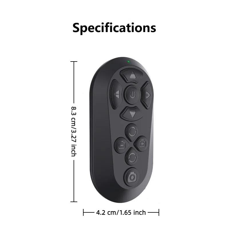 Bluetooth-compatible Remote Control for Short Video Scrolling, Page Turning, Volume Control, Camera Shutter, Multi-System Hands-Free Phone Handle, 2026 Upgrade Edition