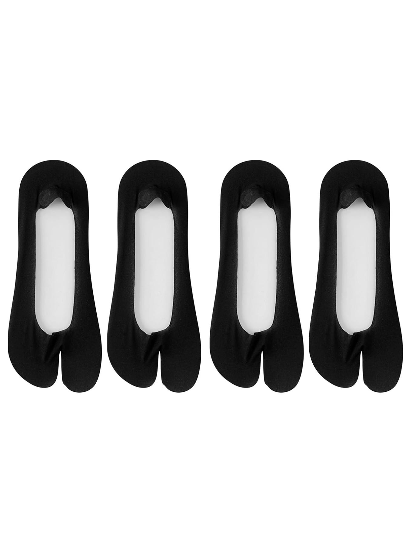 2 Pairs Tabi Socks, Thin No-Show Non-Slip Low-Cut Invisible Liner, Summer Footies for Flats, Flip Flops, Sneakers & Sandals
