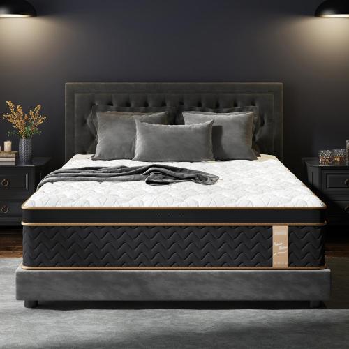 Twin/ Full /Queen/King Mattress, 10 Inch Plush Hybrid Mattresses with Gel Memory Foam, Fiberglass-Free Mattress in a Box, Individual Pocket Spring-Motion Isolation-Edge Support,CertiPUR-US Certified  On-Site