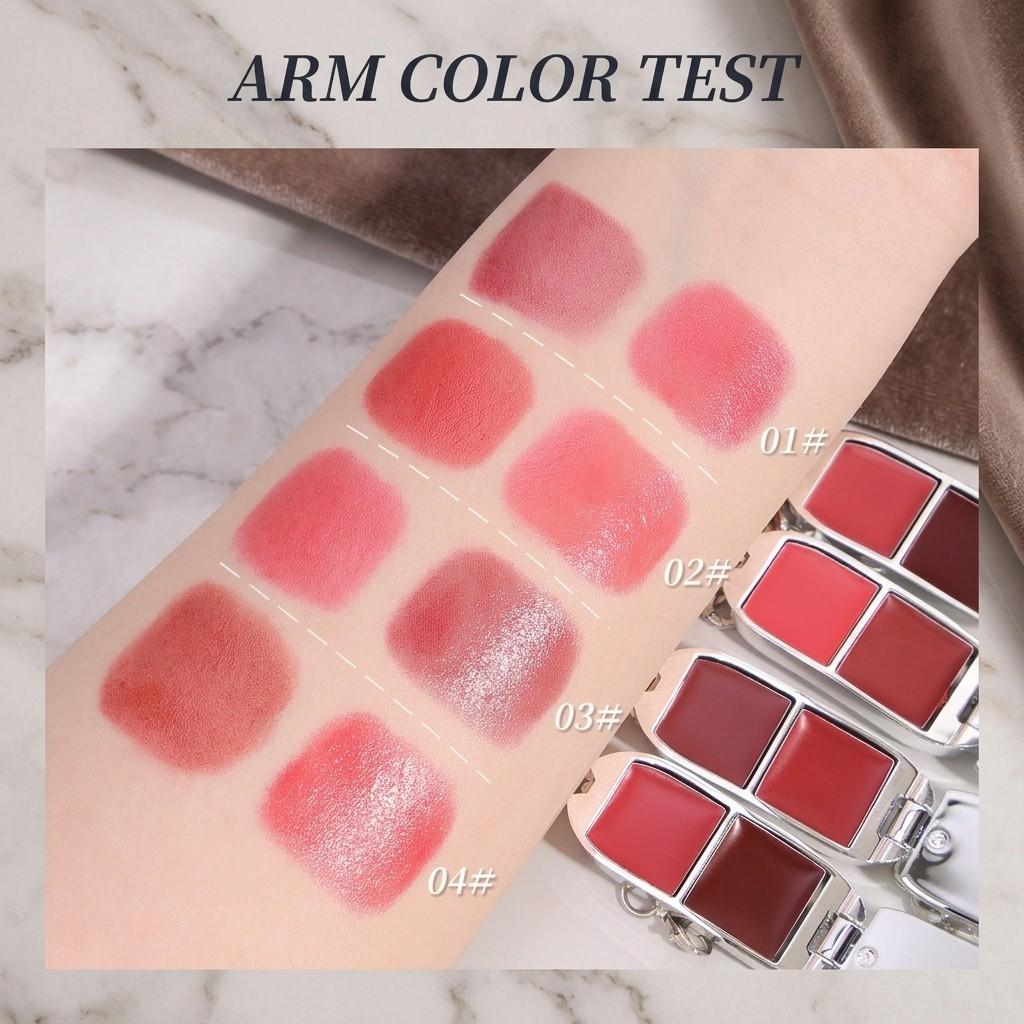 Unique Novelty Bracelet Lip Gloss 2-In-1, Bracelet Lipstick Palette, Mirror Finish Glossy Hydrating Lip Color, Convenient and Fashionable