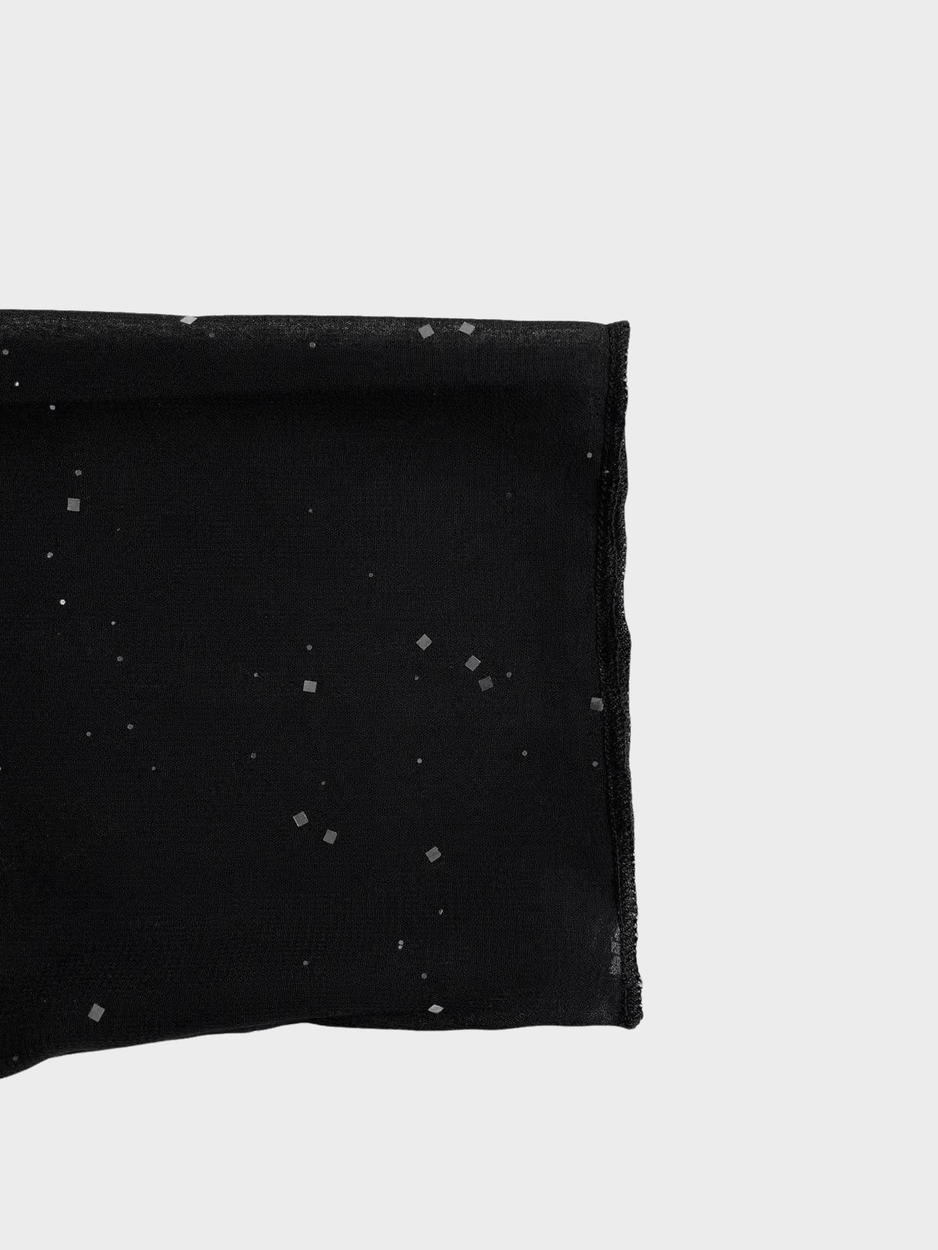 Women's Sheer Starry Sparkle Open Front Cardigan - Shiny Mesh 3/4 Sleeve Cover Up for Party/Date Night suitable for Valentine's Day Womenswear