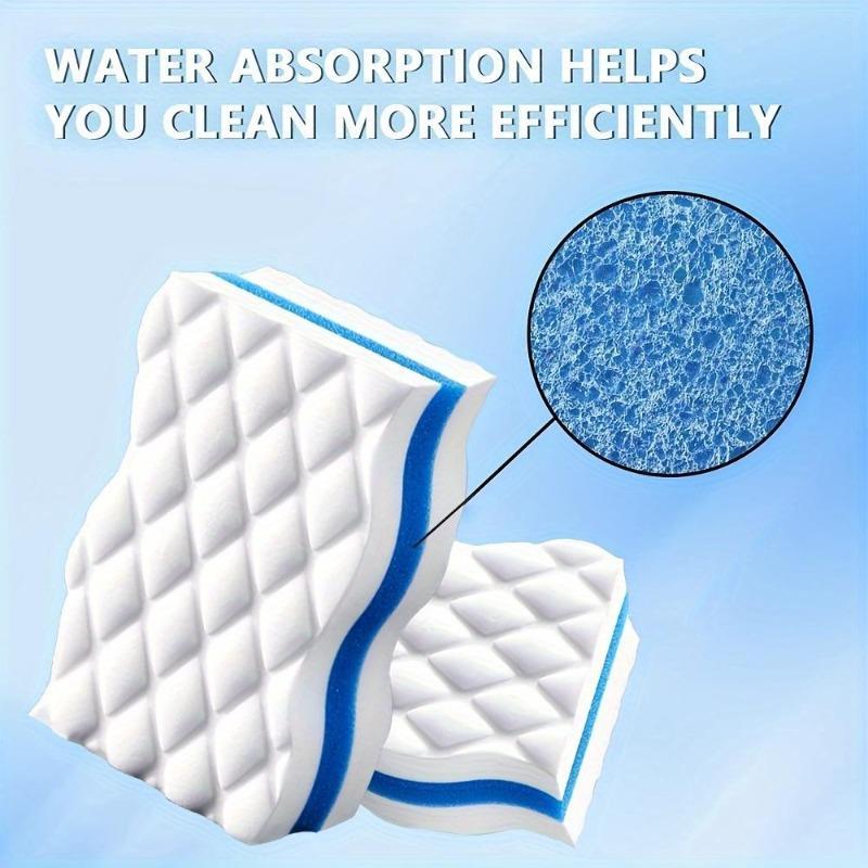 Multi-layer compression Professional Nano Sponge Eraser - Clean, Disposable, Multi-Use, Magic Sponge Block for Effortless Cleaning in Kitchen, Dishwashing, Shoe Polishing, Car Interior Detailing