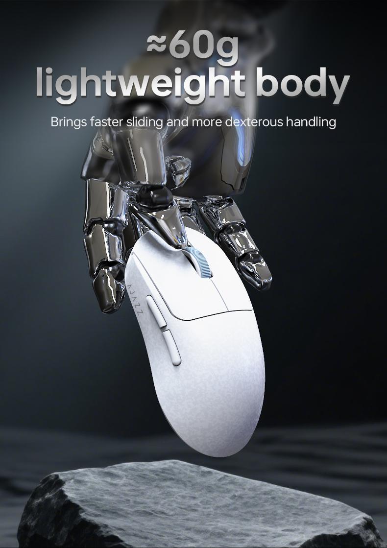 Mage Aj199 Carbon Fiber Composite Three-Mode Wireless Mouse, / Options, Ak820 V2 Model, Wireless Connection Type