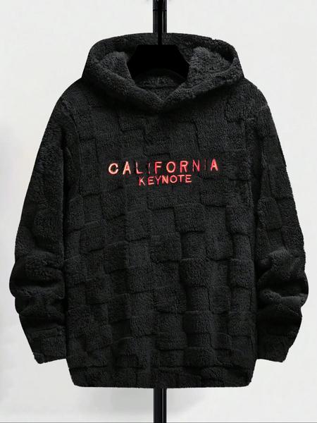 Men's Casual Simple Outdoor Pullover Sweater, Fleece Lined Warm Knitwear, Regular Fit Long Sleeve Top for Fall & Winter