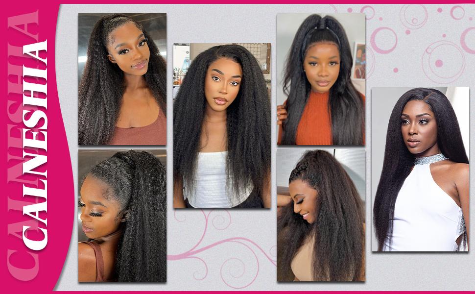 VIPbeauty Kinky Straight Bundles Yaki Straight Bundles Human Hair 16A 100% Unprocessed Virgin Full and Thick 3 Bundles, Silky Soft, No Shedding, No Smell, No Tangle VIPbeauty Kinky Straight Bundles Yaki Straight Bundles Human Hair 16A 100% Unprocessed Virgin Full and Thick 3 Bundles, Silky Soft, No Shedding, No Smell, No Tangle