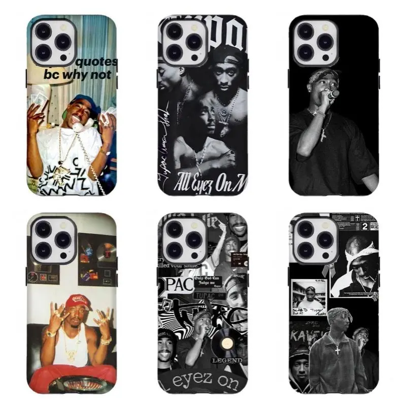 Legendary Hip Hop Artist Aesthetic Smartphone Casing, Durable Resistance Mobile Phone Accessory, Compatible with for iPhone 17/16/15/14/13/12/11 & and for samsung S21-S25, Ideal Gift for Rap Fans