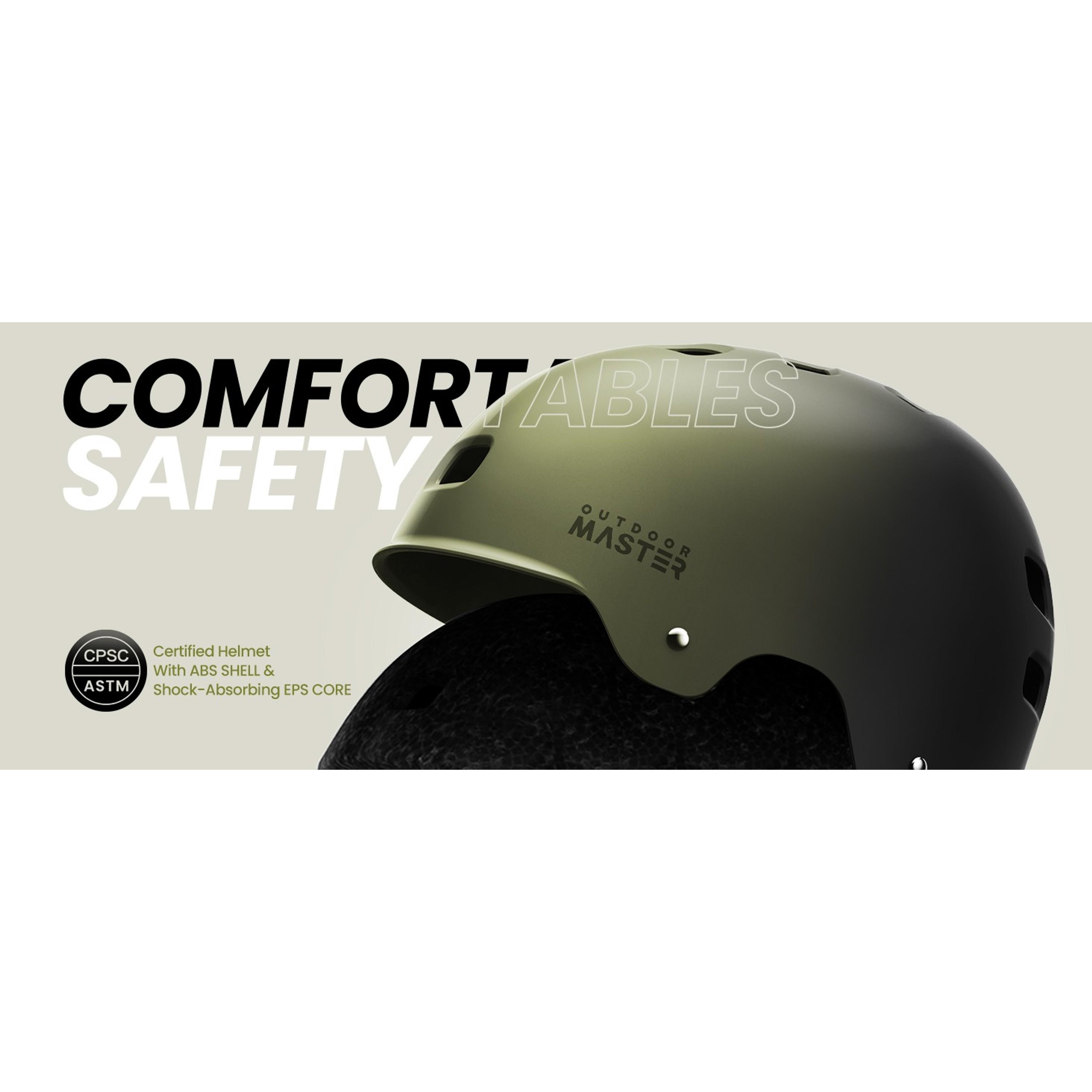 Skateboard Bike Helmet for Adults, Youth & Kids | Two Removable Liners, Ventilated Certified Multi-Sport Helmet for Scooter, Cycling, Roller Skating & E-BikeGift
