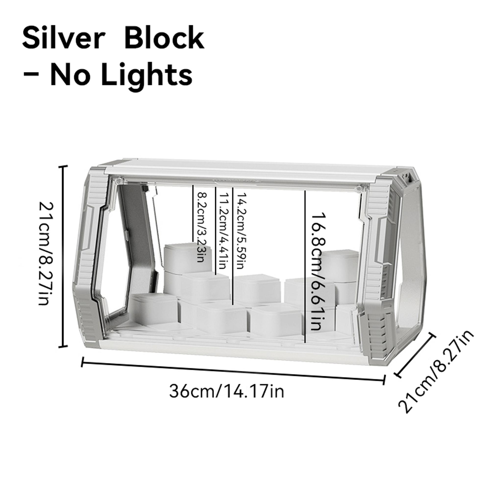 Space Pod Doll Display Case, Stackable DIY Building Blocks, Home Decor, Storage for Figurines and Plushies, Collectible Companion, Collectible Figures