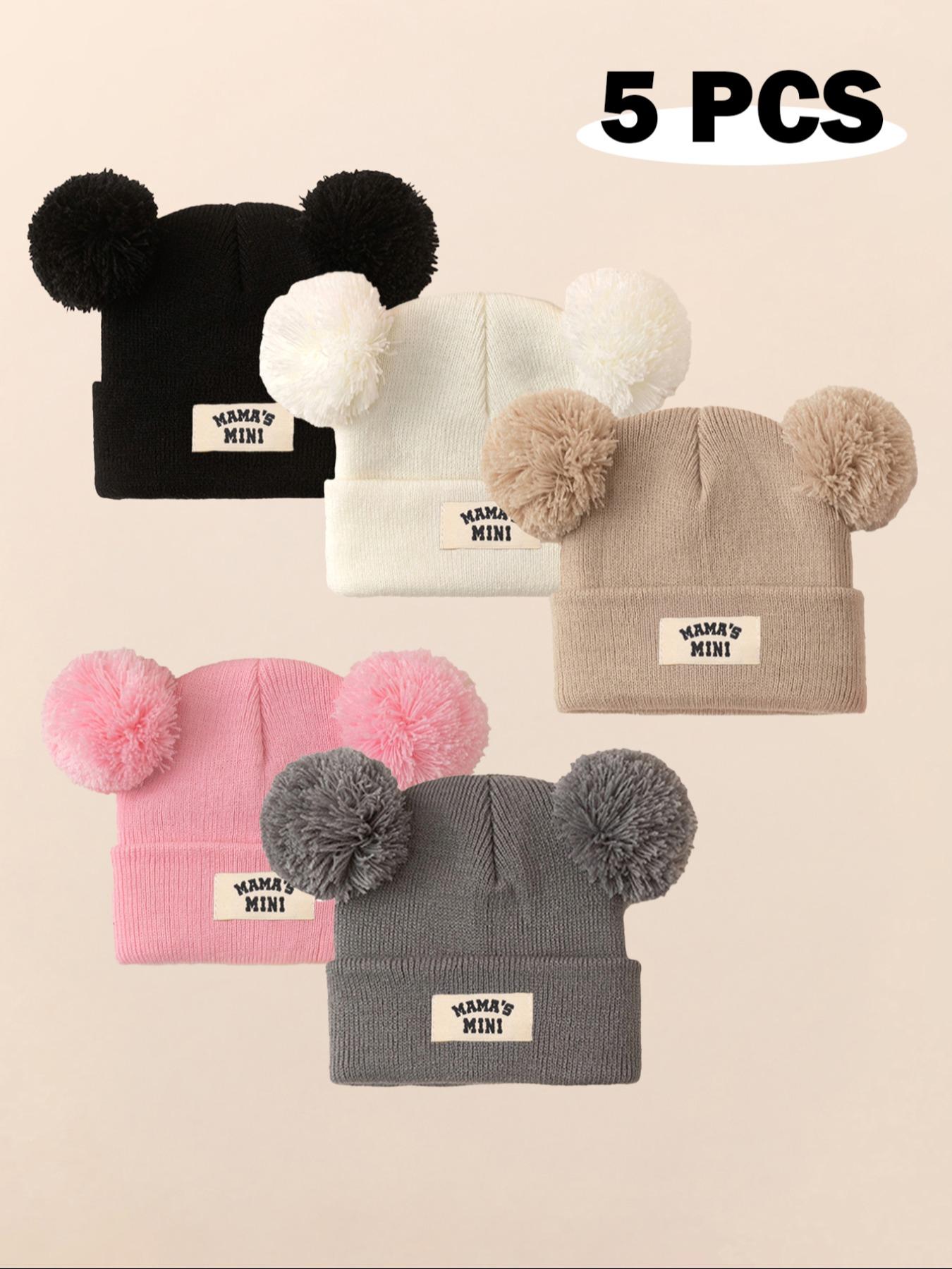 Newborn Knit Hat for Babies 1-3 Years Old, Casual Style Winter Beanie, Knitting Beanie, Warm Outdoor Use, Daily Commute Essential