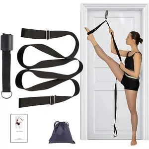 Stretching Strap with Door Anchor & Resistance Band – Improve Leg Stretch Flexibility for Splits, Ballet, Dance, Cheer, Yoga & Gymnastics - Home Leg Stretcher Trainer Equipment Stuff for All Levels