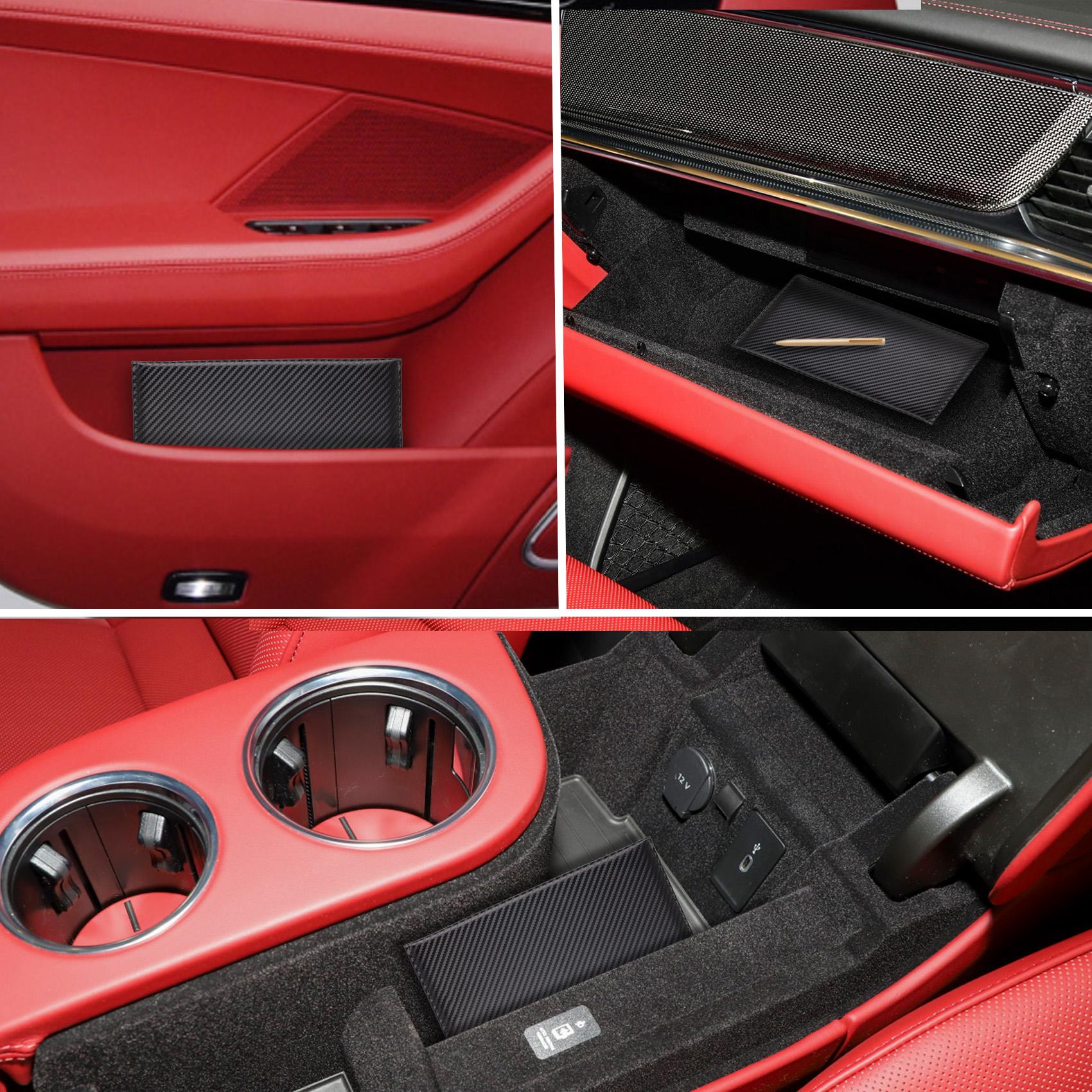 Car Registration & Insurance Card Holder, Vehicle License Document Compartment Card Holder, Interior Car Accessories for Women Men Teens, Travel Document Holder