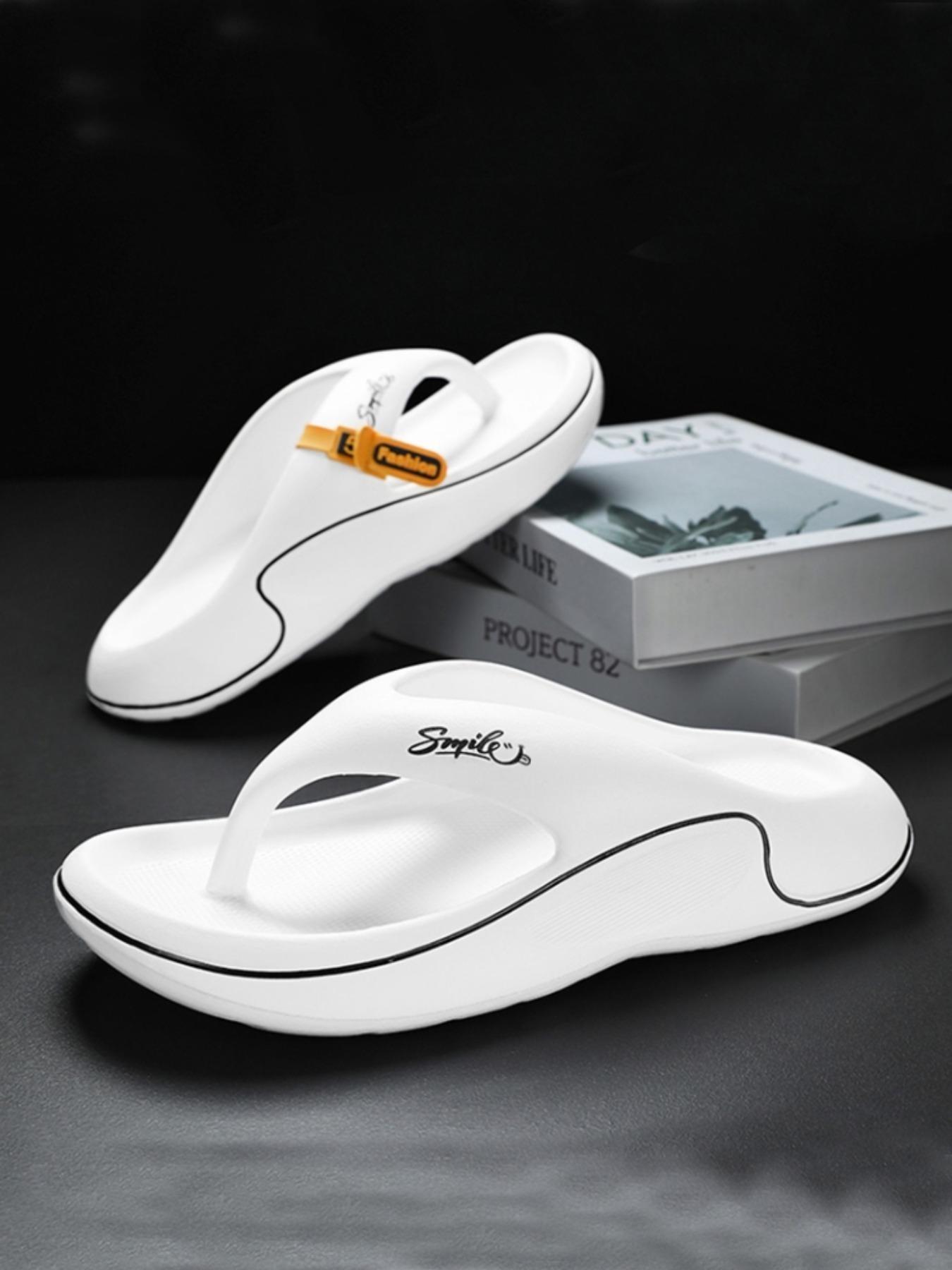 Women's Soft Flip-Flops: Height-Increasing Thick Sole + Shock-Absorbing Insole, Home/Outdoor Dual-Use Shoes