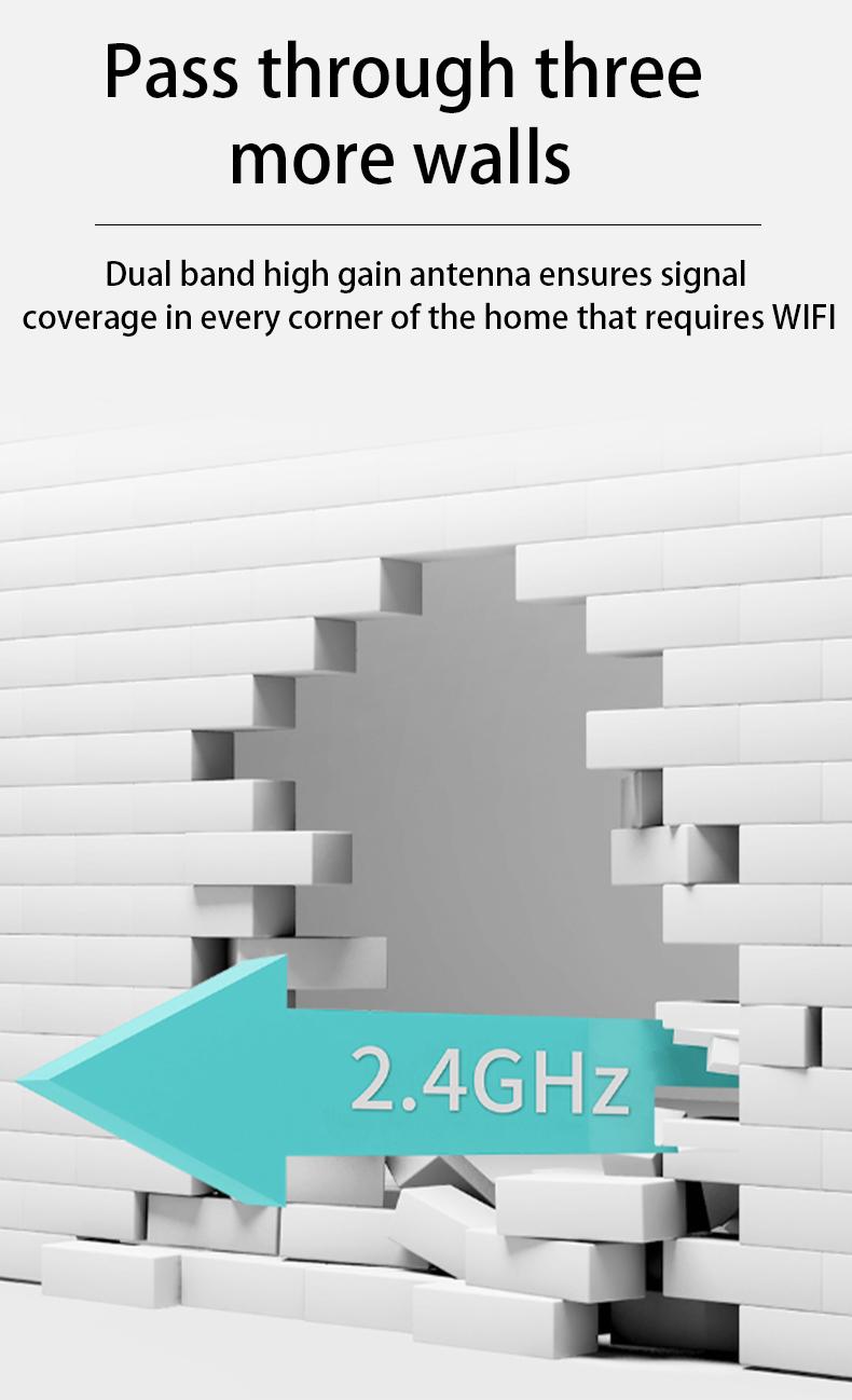 2025 ZIHNIC WiFi Extender, 1200Mbps Dual Band (5GHz/2.4GHz) Signal Booster,1.2Gbps Home Wireless Signal Booster, Repeater with Ethernet Port for Home, Gifts