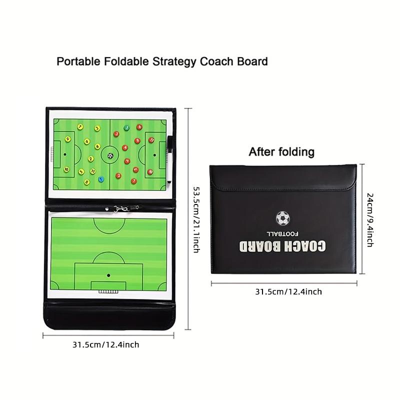 Soccer Tactical Board, 1 Set Football Tactical Board with Pen, Football Training Board, Soccer Accessories for Coach & Referee