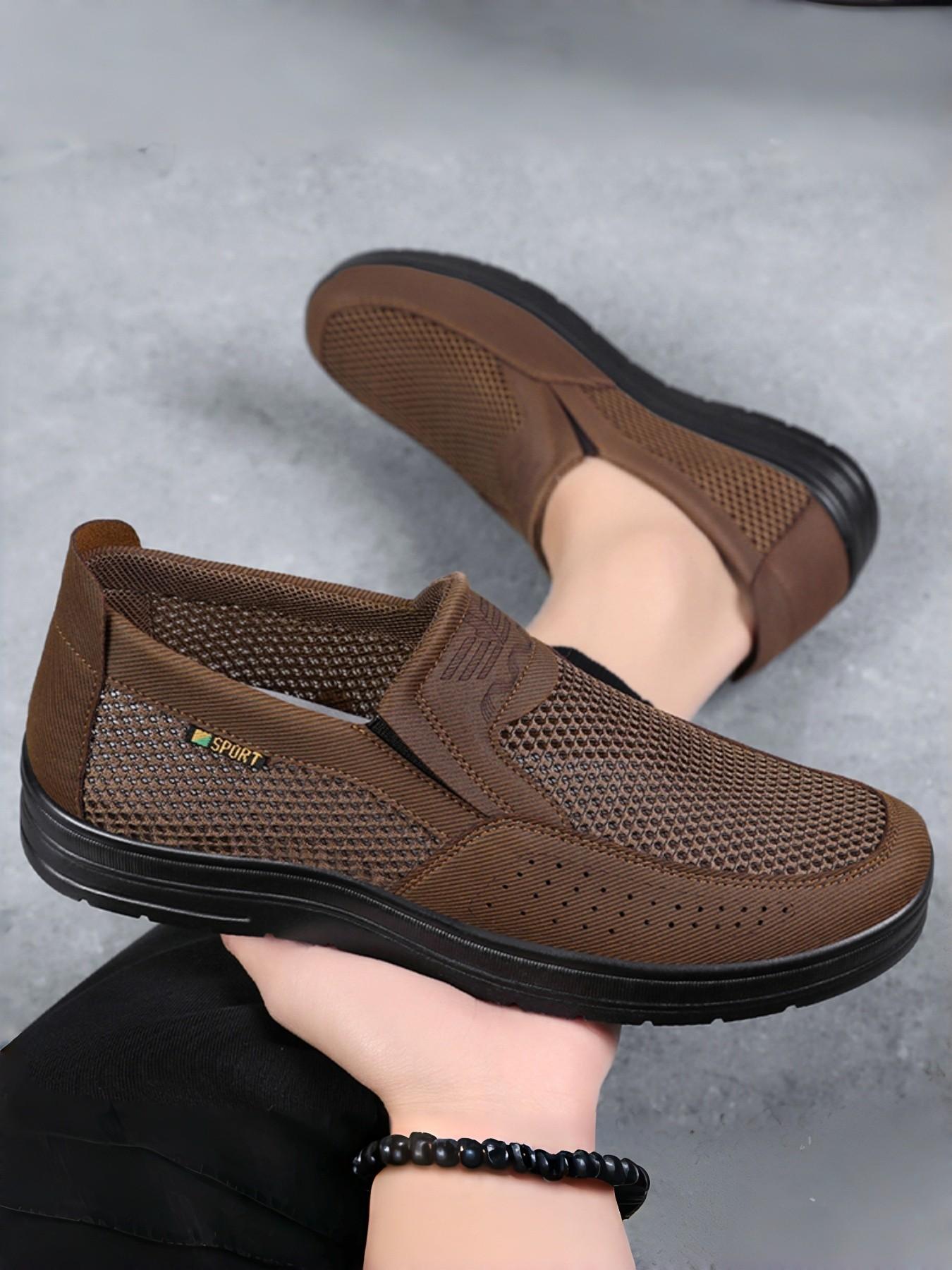 Men's Slip-On Leather Loafers, Casual Walking Shoes, Fashionable Comfortable Footwear, Versatile Daily Wear, Stylish and Practical