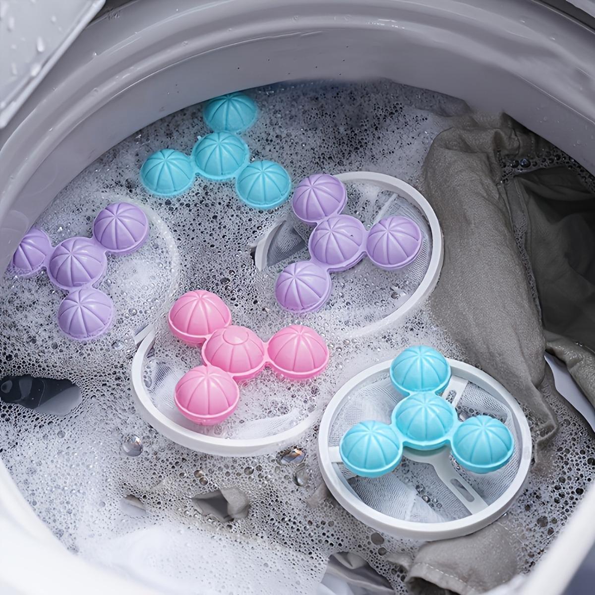 20PCS Floating Laundry Filter Hair Catcher Bags, Washing Machine Lint and Fur Removal Mesh Pouches, Fuzz and Hair Collector for Sweaters, Bedding and Pet Hair Clothes Washing, Home Laundry Cleaning Supplies