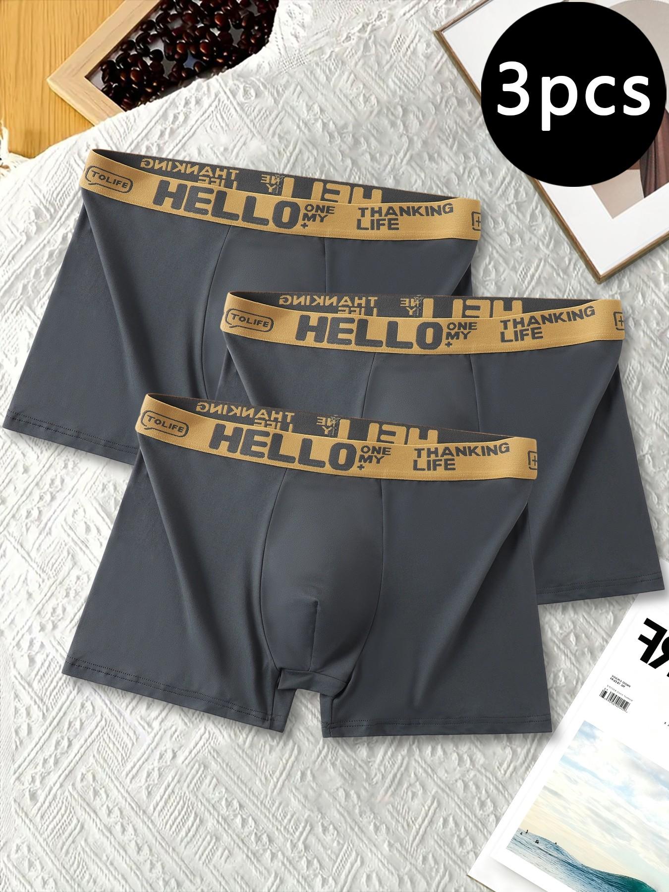 Dark Gray Men's Boxer Briefs | Soft Texture with Premium Feel | Close-Fitting, Comfortable and Secure