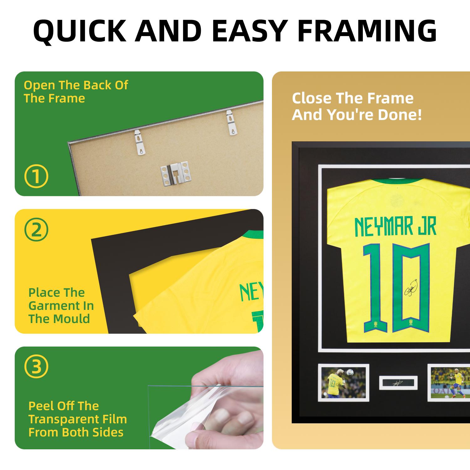 2-Pack-Professional Aluminum Jersey Display Frame - 31.5"x23.6" Sports Jersey Shadow Box for Framing & Storage, Premium Aluminum Collection Case for Football, Baseball, Basketball - Perfect Gift Idea