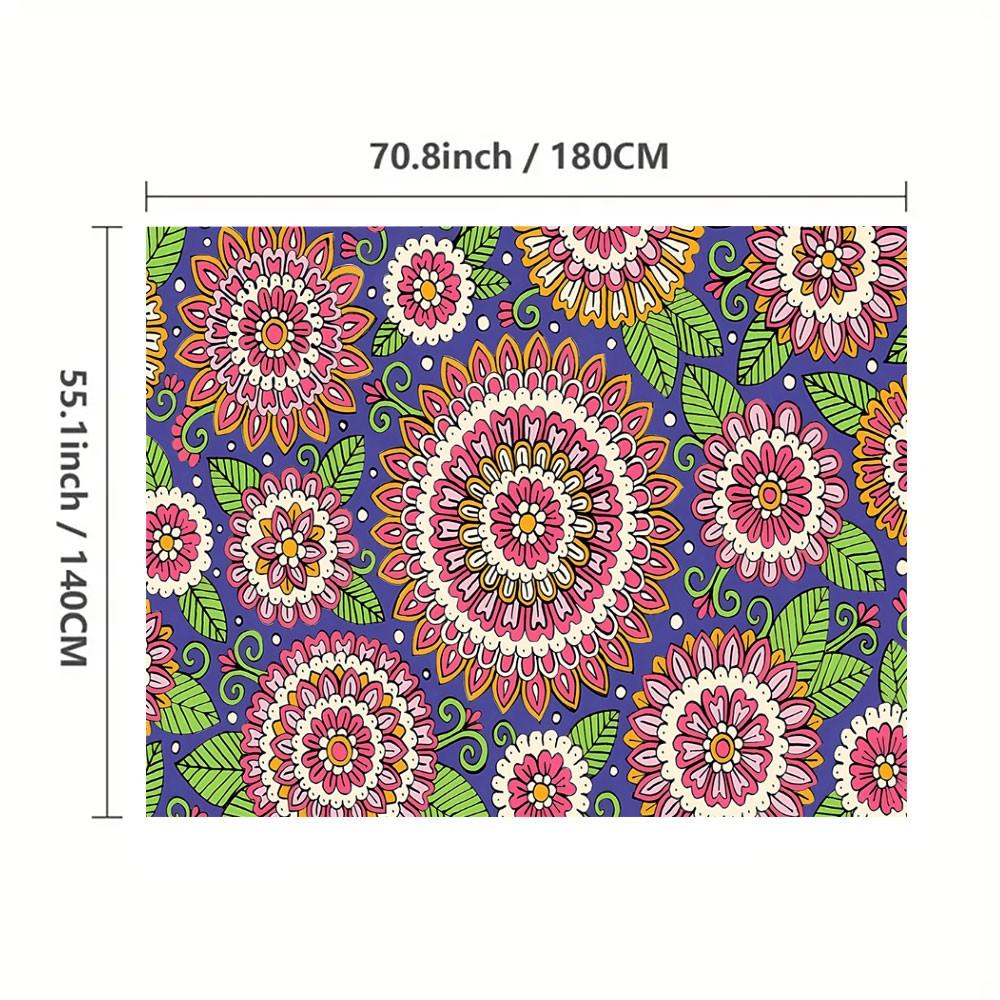 1 pc Paisley Pattern Print Tablecloth, Washable Tablecloth, Perfect for Picnic, Camping, Wedding, Birthday Party, Restaurant, Buffet