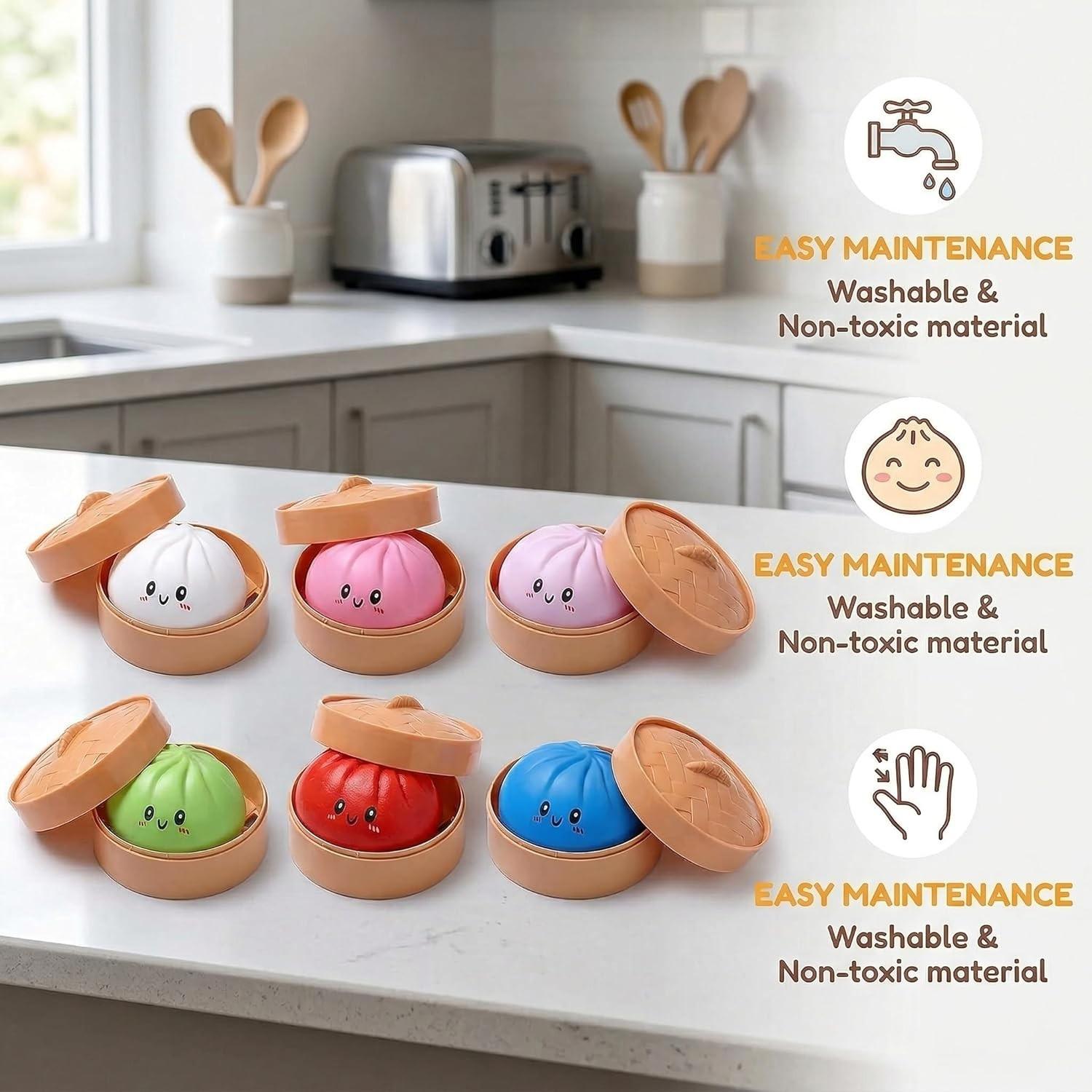 Colorful Stress Relief Sensory Toy Set, Random Glitter Dumpling Soft Pack, Decompression Squeeze, Party Favors and Collectibles, 2/4 Pieces